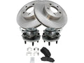 Front Brake Pad, Rotor & Wheel Hub Kit for Mazda B4000 (2003–2009) HB431JM