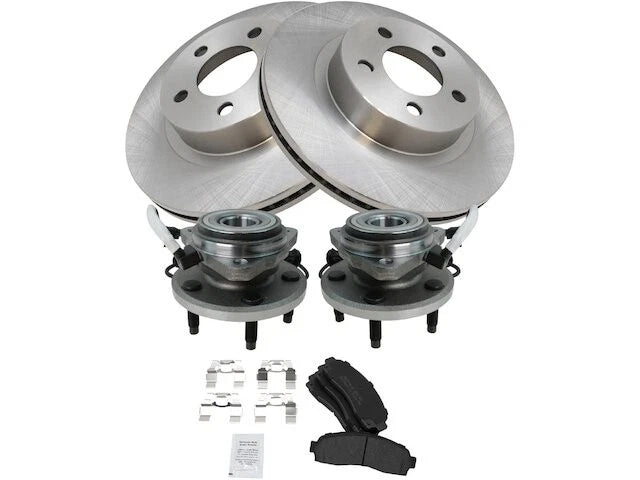 Front Brake Pad, Rotor & Wheel Hub Kit for Mazda B4000 (2003–2009) HB431JM