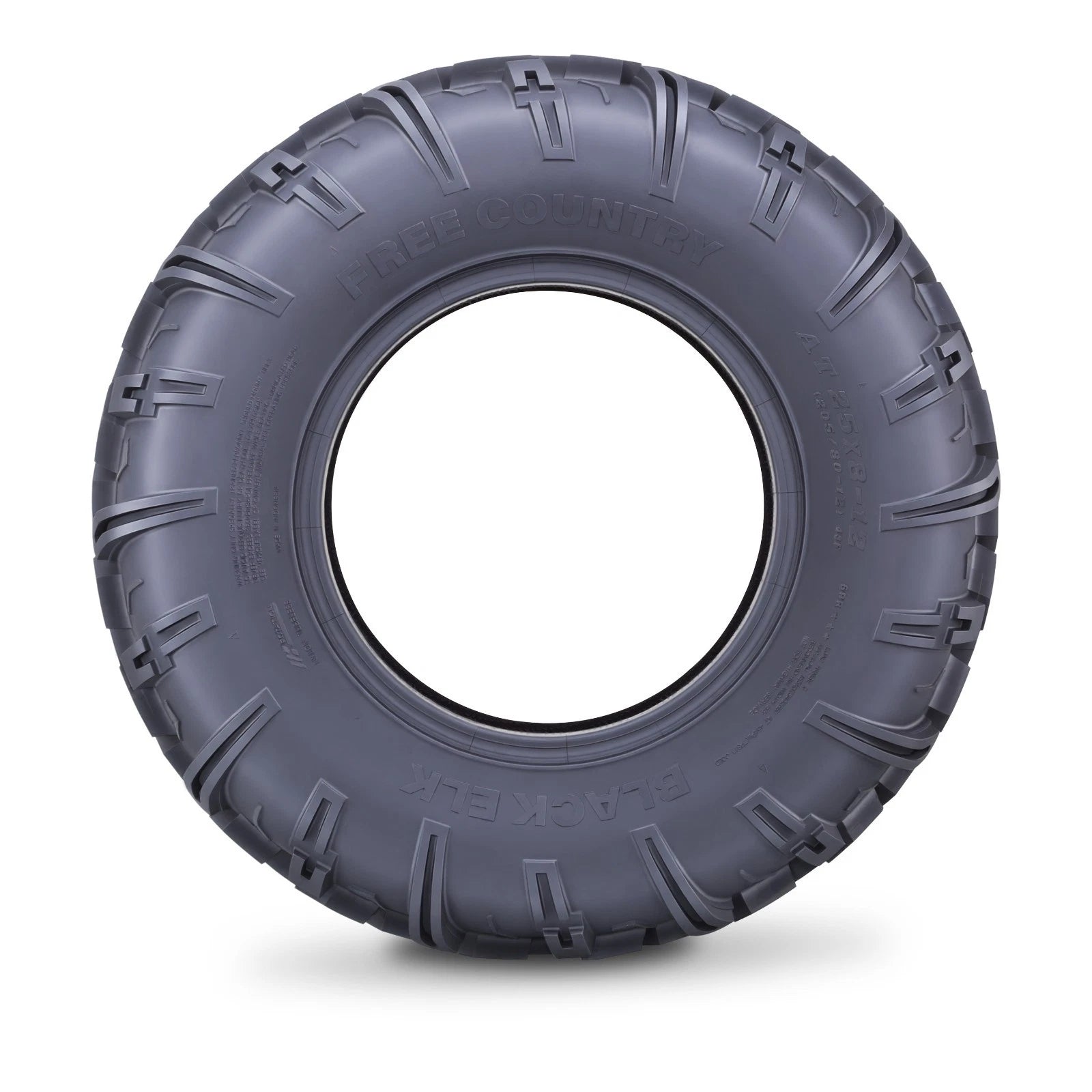 Set of 4 Free Country 25X8-12 6-Ply Mud Tires for UTV ATV (10611)