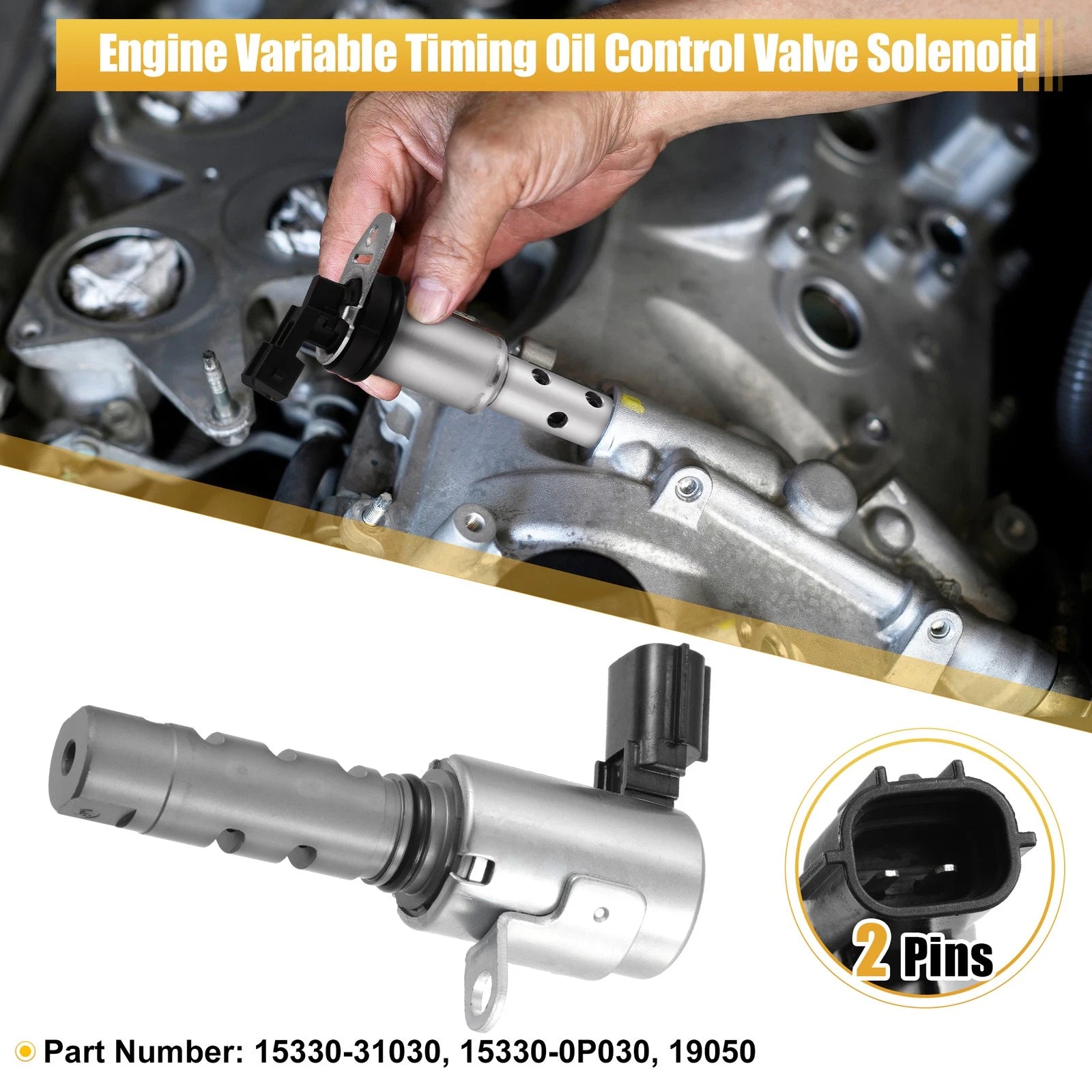 VVT Oil Control Valve for Toyota Camry Sienna RAV4 Lexus (2002–2019) 15330-31030