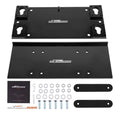 Winch Mount Kit for Trailer Floor 10K Pounds Satin Black Powder Coated