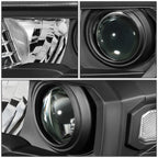 Projector Headlights for Toyota Tacoma (2016–2020) - Black Housing, Clear Corner