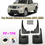 4x Splash Mud Guards Fender Mudguards for Nissan Navara Frontier (2017–2022)
