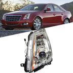Driver Headlight Assembly for Cadillac CTS (2008–2014) HID/Xenon Chrome Left