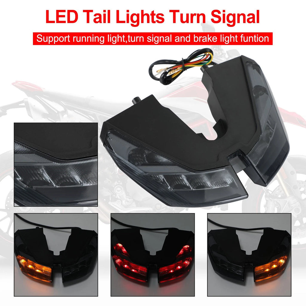 Tail Lights Turn Signal for Ducati Hypermotard 821 939 950 SP (2012–2021) Black