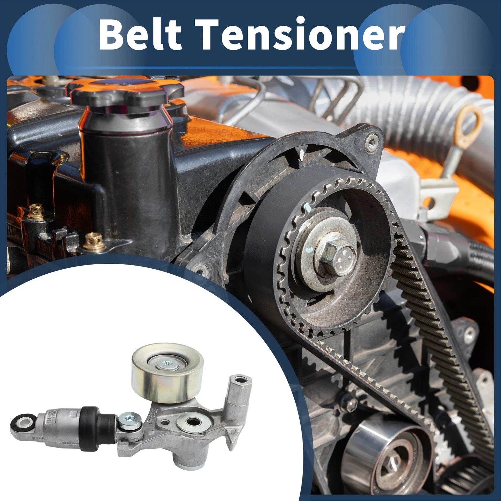 Belt Tensioner for Honda Accord (2018–2024) No. 3117059B015 Metal 1 Pc