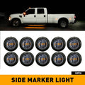 10X 3/4" LED Smoked Bullet Side Marker Lights for Truck Trailer (N/A)