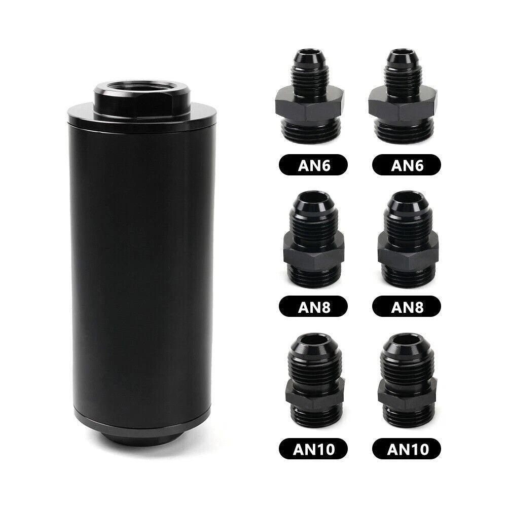 Inline Fuel Filter for Fuel Pump Mounting Bracket (AN6/AN8/AN10)