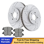 Front Rotors + Ceramic Brake Pads Kit for Kia Optima Hyundai Sonata (2011–2015)