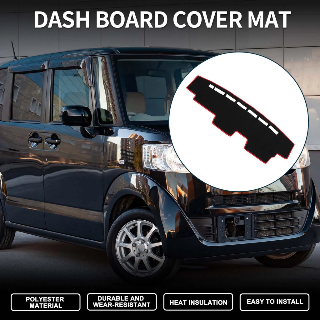Dashboard Cover Mat for Honda N-VAN JJ1 JJ2 (2018–Present) Black Red