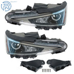 Projector Headlamps Set of 2 for Hyundai Elantra (2019–2020) Halogen