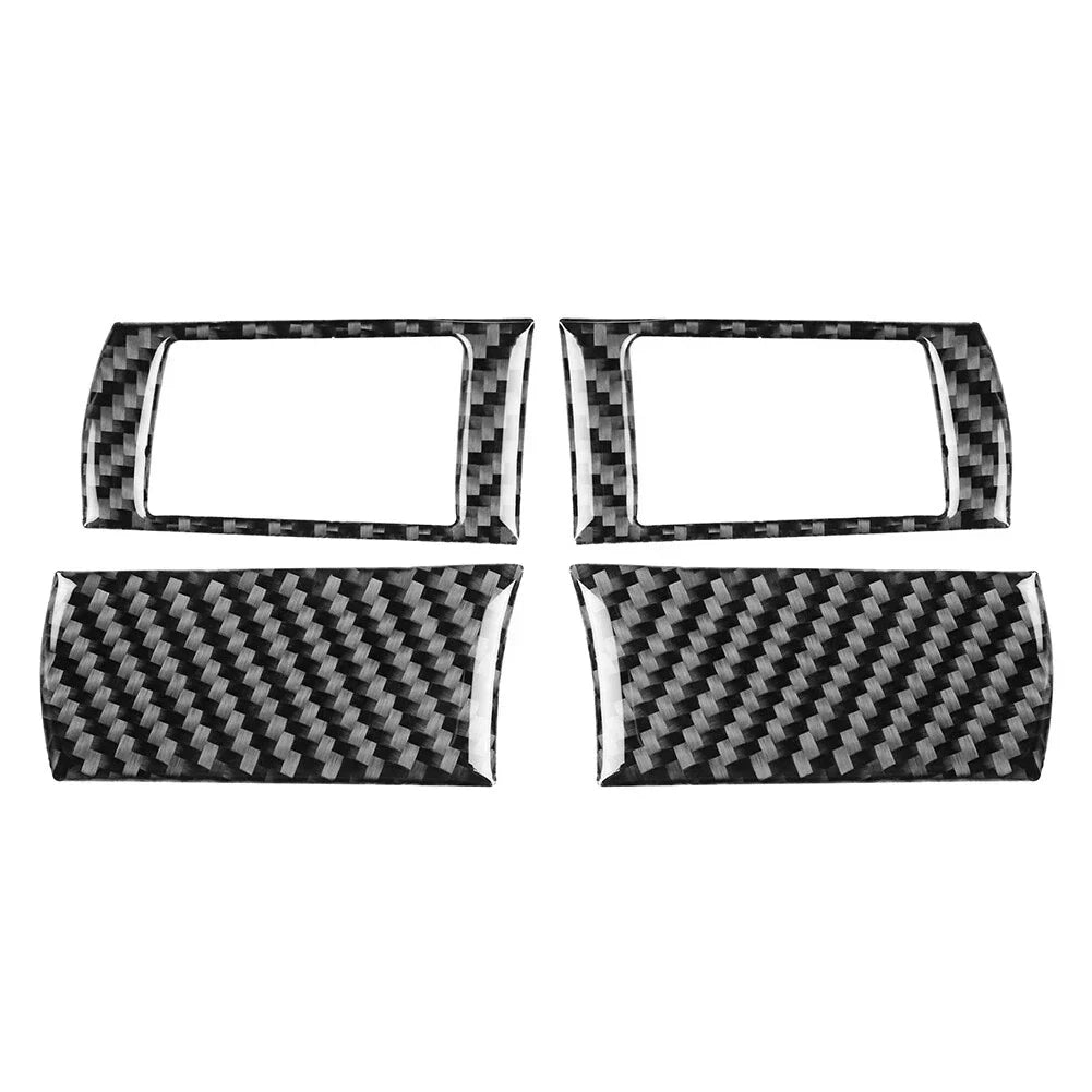 4 x Carbon Fiber Steering Wheel Button Covers for Dodge Challenger (2008-2010)