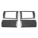 4 x Carbon Fiber Steering Wheel Button Covers for Dodge Challenger (2008-2010)