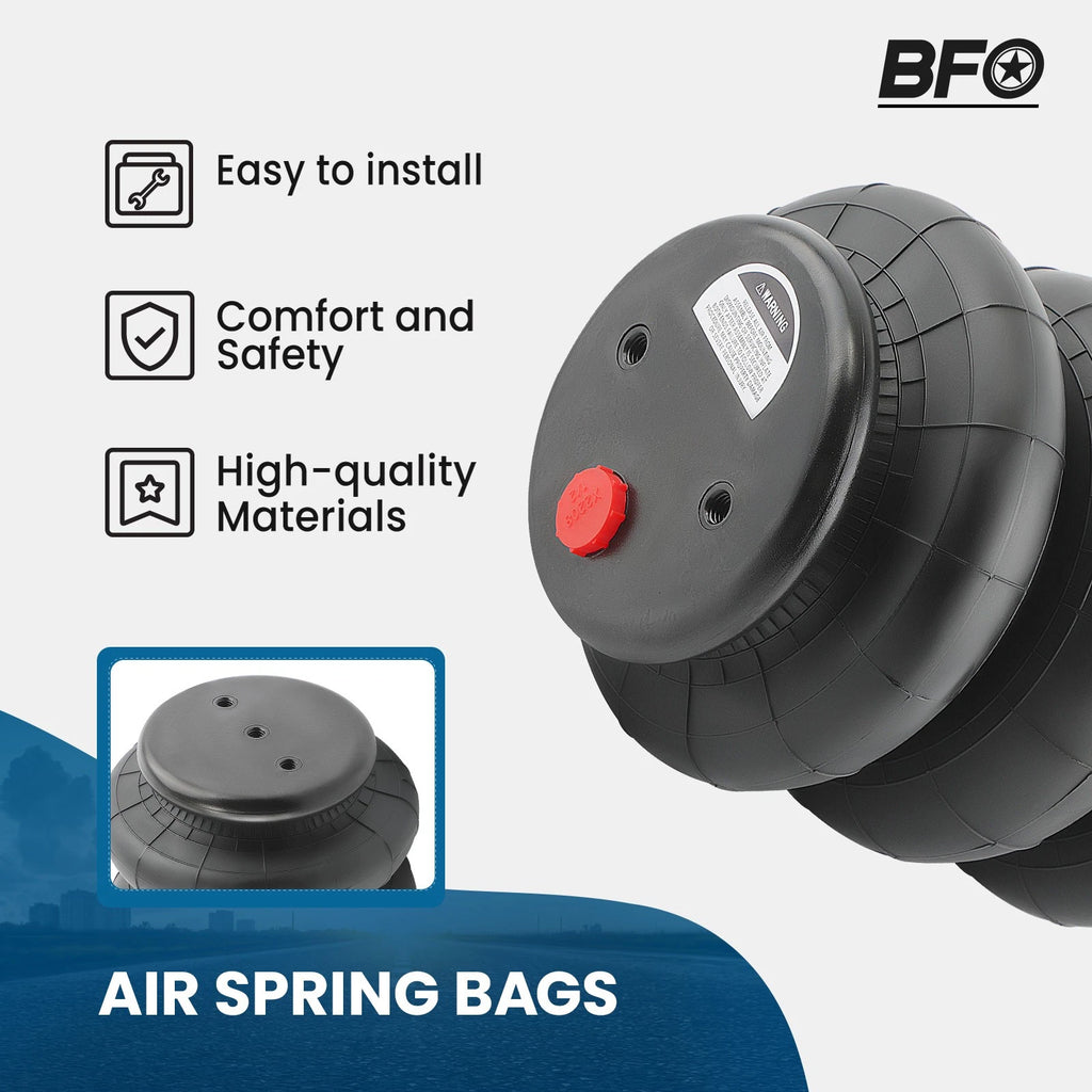 2X Air Ride Triple Bellow Bags for Make Model
