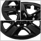 Set of 4 Gloss Black 17" Wheel Hubcaps for Toyota RAV4 (2006–2012)