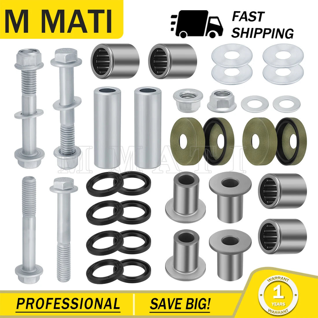 A-Arm Bushings Bearings Kit for Suzuki LTZ400 Quadsport Z400 (2003–2014)