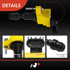 Set of 4 Yellow Ignition Coils for Chevrolet Equinox Malibu GMC Terrain
