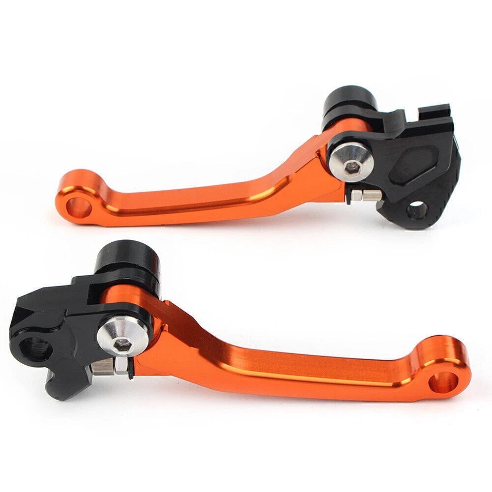 CNC Aluminum Brake Clutch Levers for Suzuki RMZ450 (2005–2022) - Orange