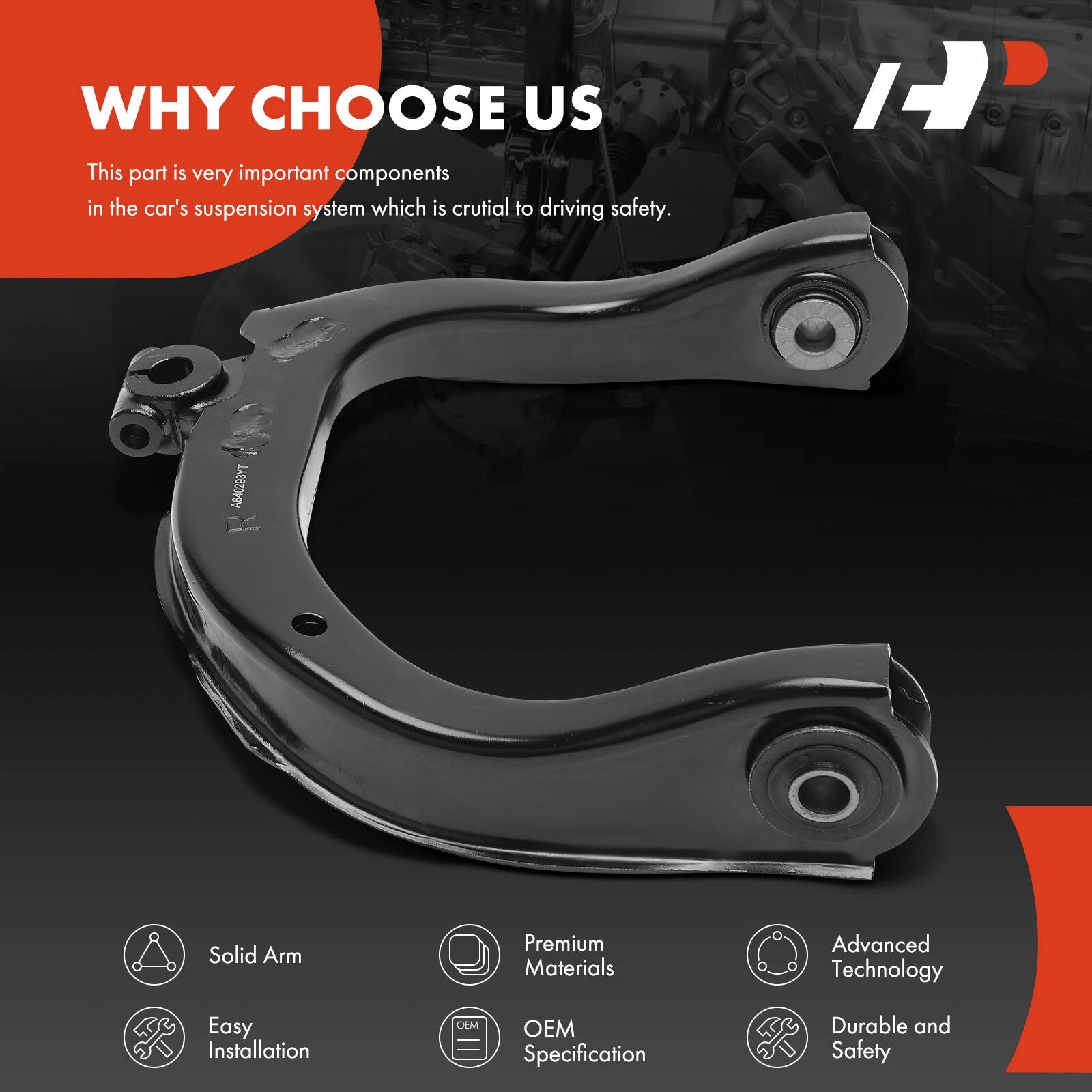 Front Right Upper Control Arm for Chevy Trailblazer GMC Envoy (2002-2009)