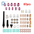 87 Pcs TIG Welding Kit for WP-17/18/26 (Gas Lens, Collets, #12 Cups)