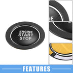 Start Stop Ignition Button Cover Decal for Toyota Camry Prius RAV4 Corolla (2012–2023)