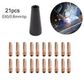 Gasless Flux Nozzle Tip for Welding Torch 030/0.8mm (Brass/ABS)