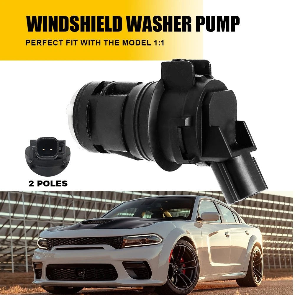 Windshield Washer Pump for Dodge Charger (2006–2022) 05139113AA 2PIN Replacement