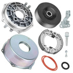 Rear Brake Plate Cover Drum Shoes Kit for Yamaha Grizzly 350 (2007–2014)