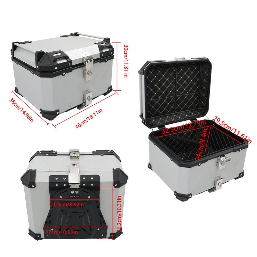 55-Litre Motorcycle Top Case for Touring Bikes