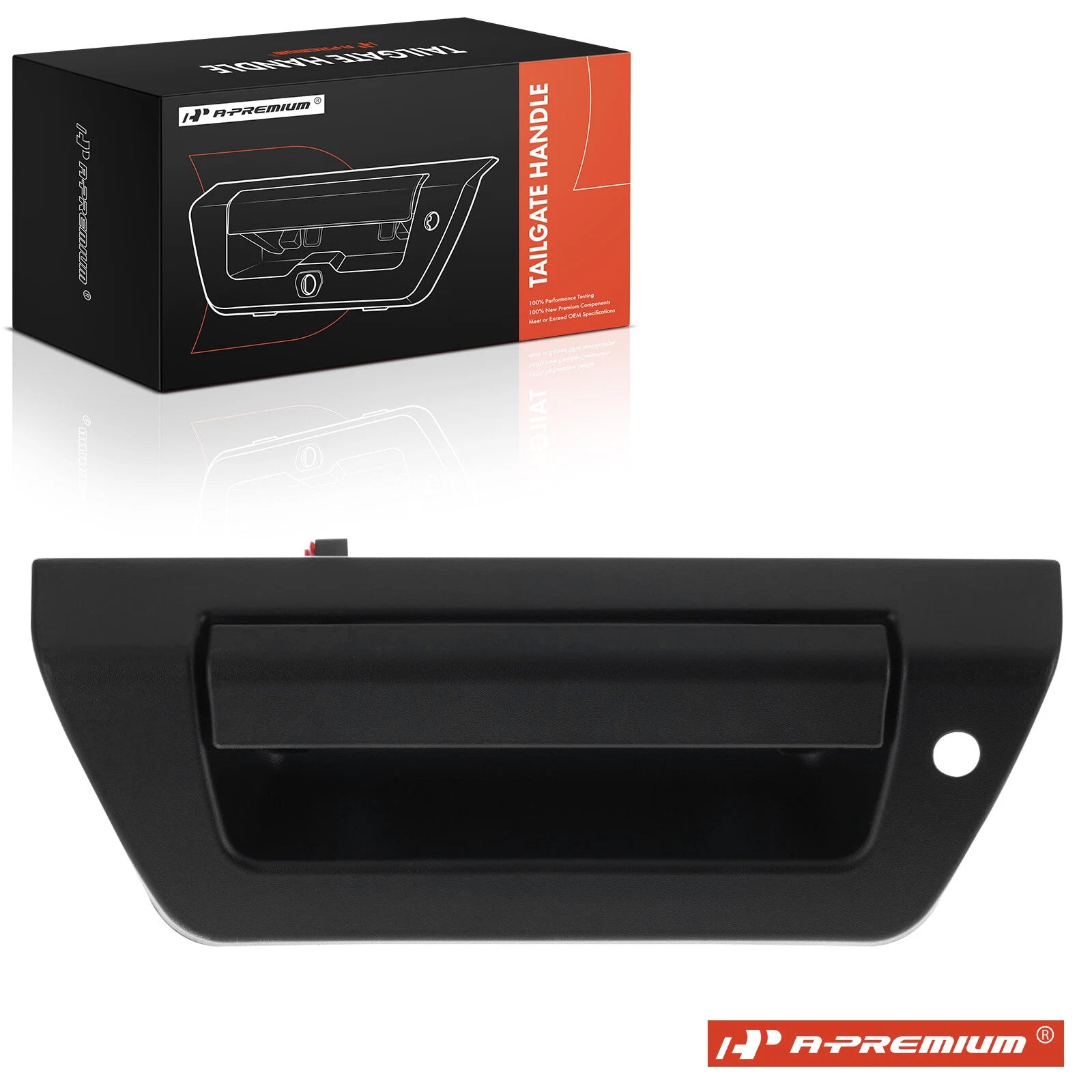 Textured Black Tailgate Handle with Keyhole for Ford F-150 (2015–2017)