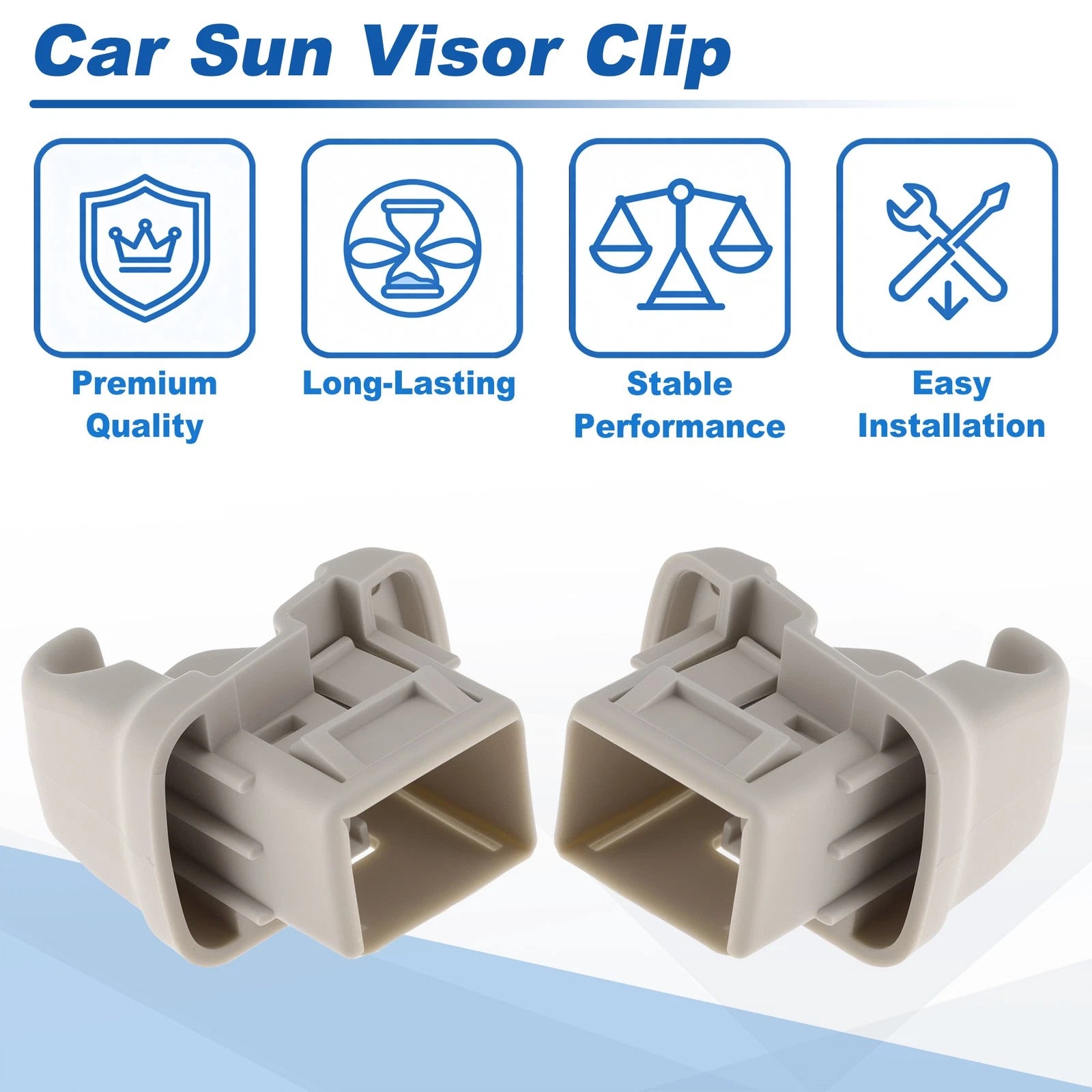 Sun Visor Clip for Subaru Impreza (2008–2016) No. 92018FG001ME Gray