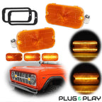 Amber Sequential LED DRL Signal Lights for Ford Bronco (1966–1968)