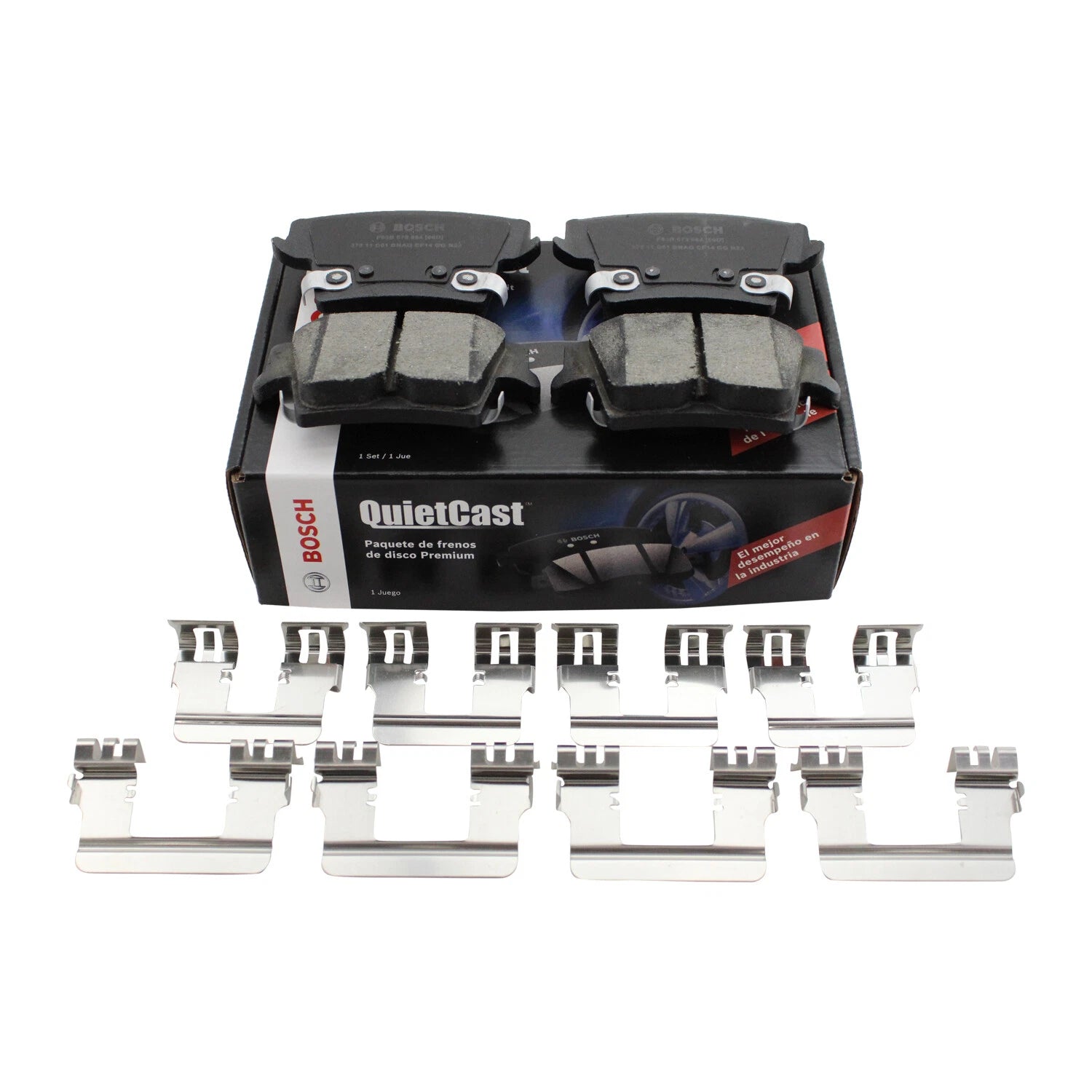 Set of 4 Bosch QuietCast Rear Ceramic Brake Pads for Dodge 300 Challenger Charger Magnum