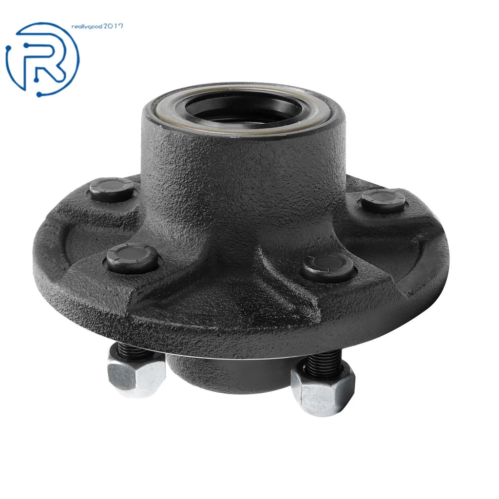 Pre-Greased Trailer Hub Kit 5 Bolt 4-1/2 Inch Circle for 3500lbs #84 Spindle