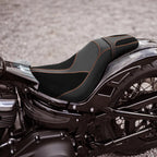 Black Driver & Passenger Seat for Harley Softail Street Bob Slim (2018–2024)