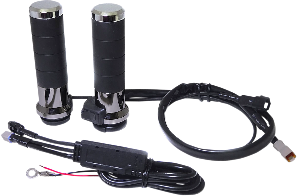 Titan-X Heated Grips for KOSO North America (1" Chrome) AX068M00