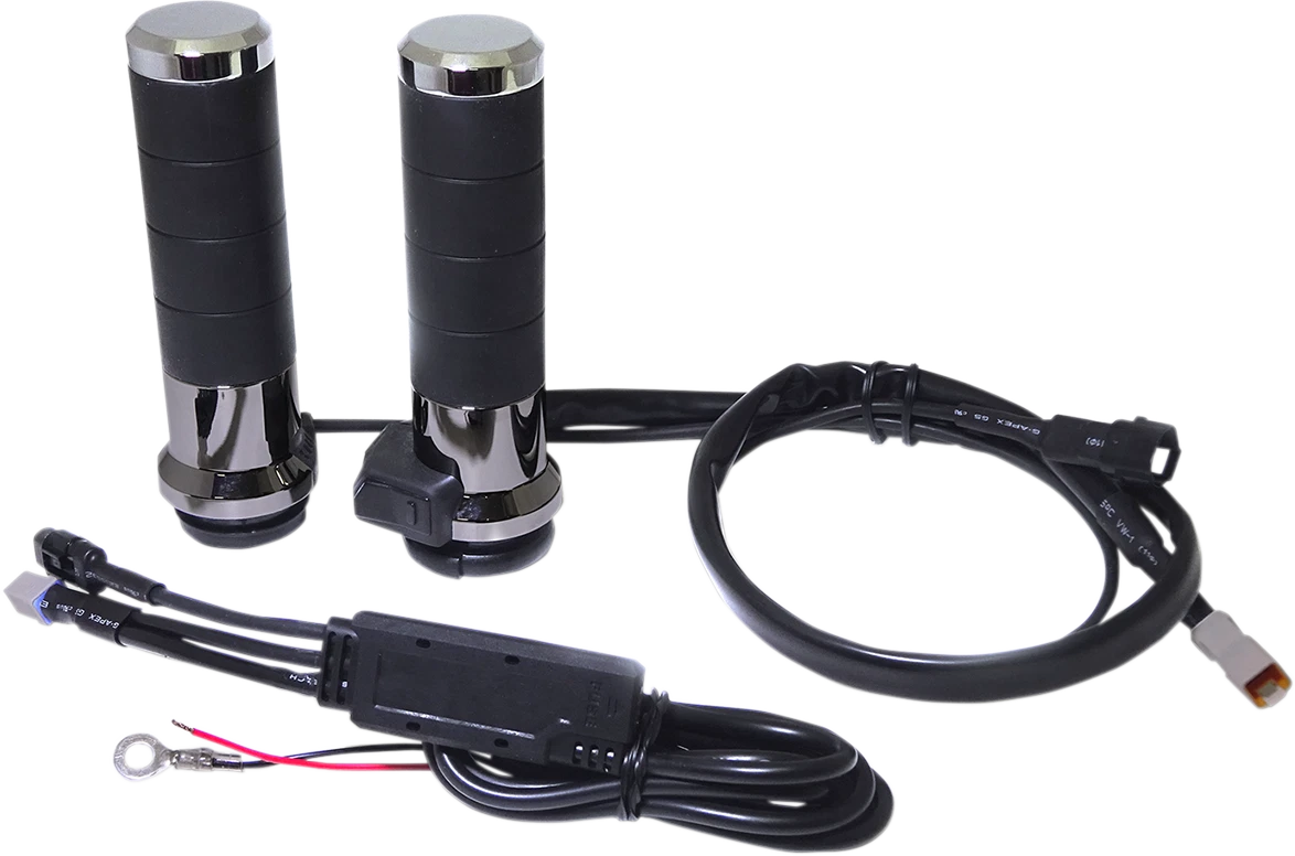Titan-X Heated Grips for KOSO North America (1" Chrome) AX068M00