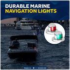 LED Boat Navigation Lights Set of 2 Red and Green
