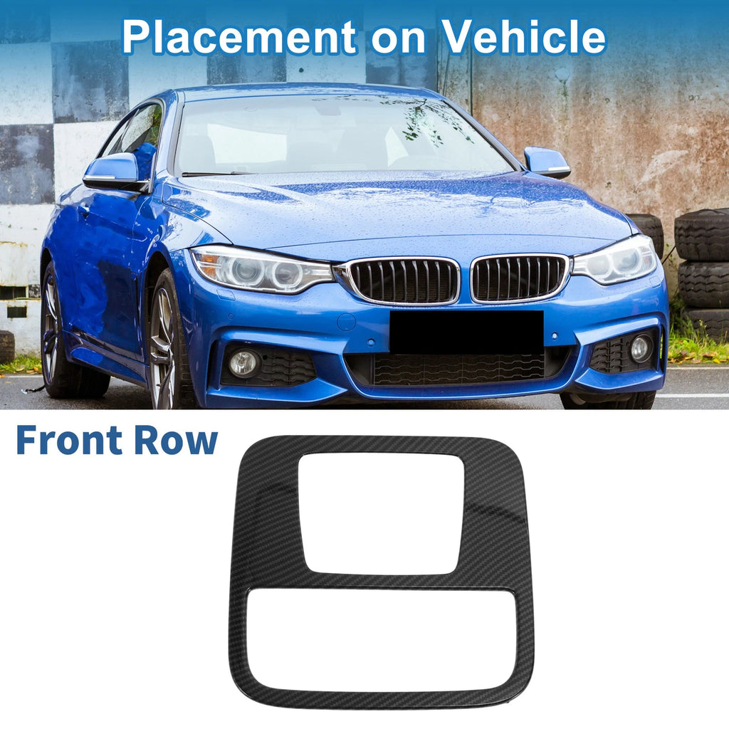 Front Row Light Trim Bezel for Honda N-BOX (2023) Carbon Fiber Black