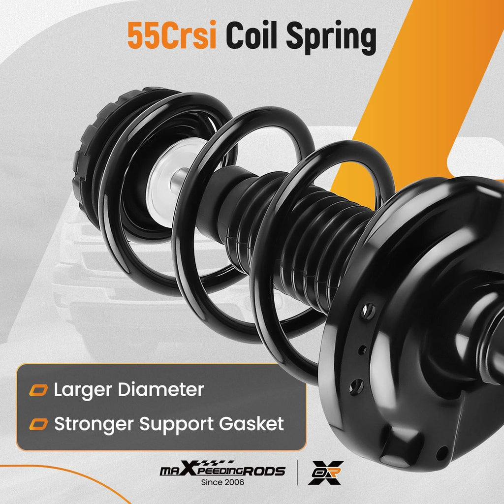 Pair Front Quick Complete Strut w/Coil Spring for Cadillac SRX (2010-2016)