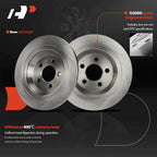 Rear Disc Brake Rotors & Ceramic Pads for Ford Mustang (2015–2020)