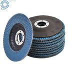 Set of 10 Zirconia Flap Discs 4.5In x 7/8In 40 Grit for Grinding