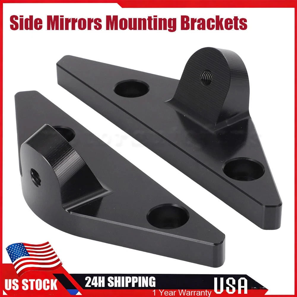 Set of 2 Side Mirror Mounting Brackets for Polaris Slingshot (2015–2025)