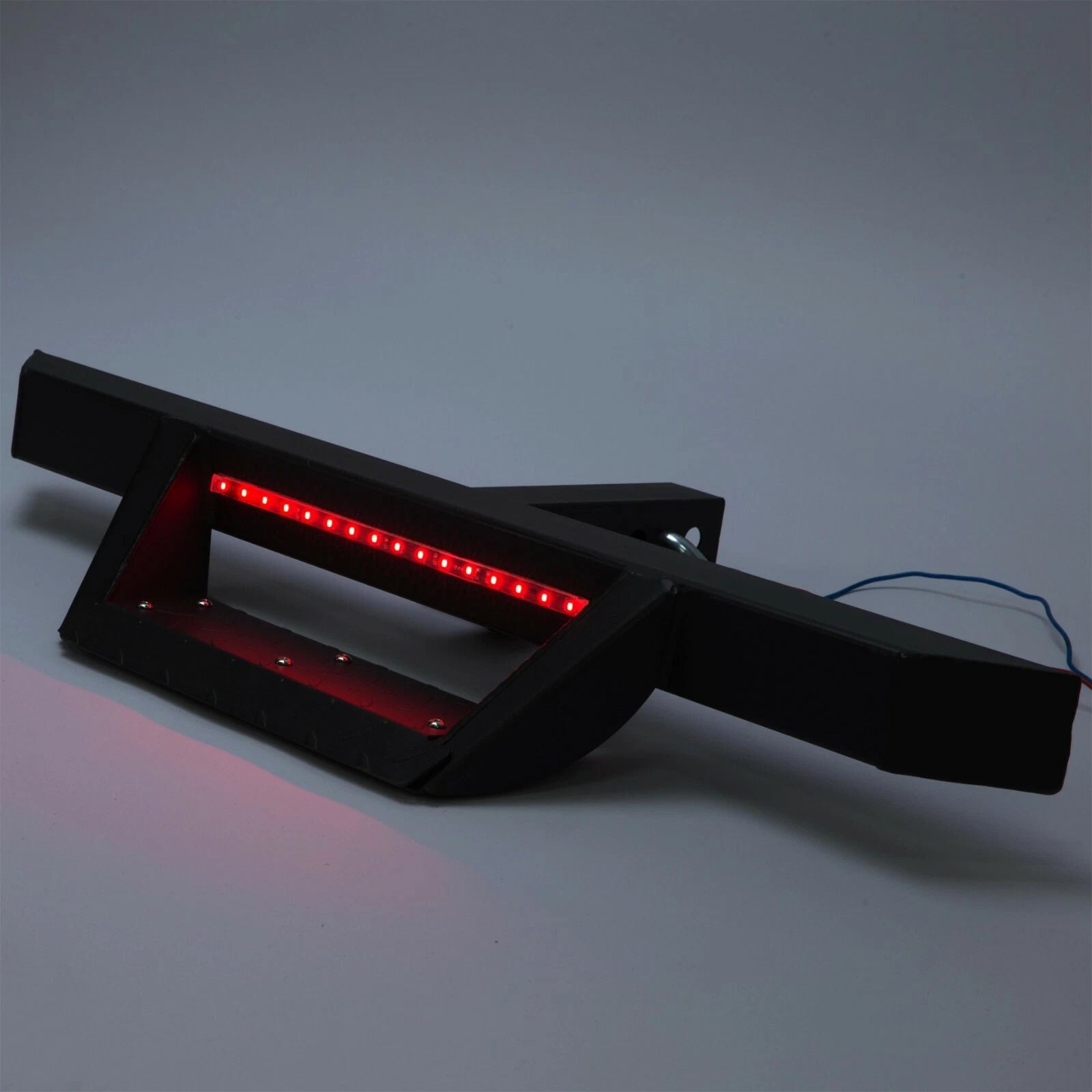 2" Receiver Rear Guard Drop Trailer Tow Hitch Step Bar with LED for