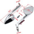 Diamond LED Turn Signal Integrate Mirror for Honda Kawasaki Suzuki Cruiser (All)