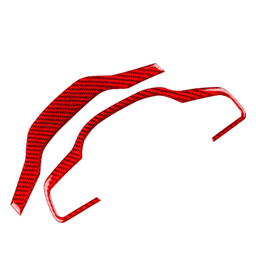 Steering Wheel Button Frame Cover Trim for Jaguar F-Type (2013–2024) Carbon Red