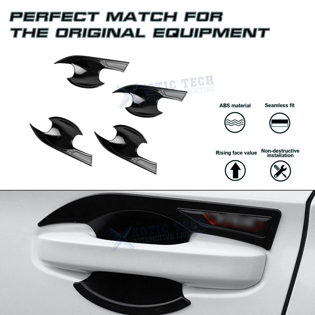 Gloss Black Door Handle Bowl Panel Cover Trim for Honda Civic (2022-2026)