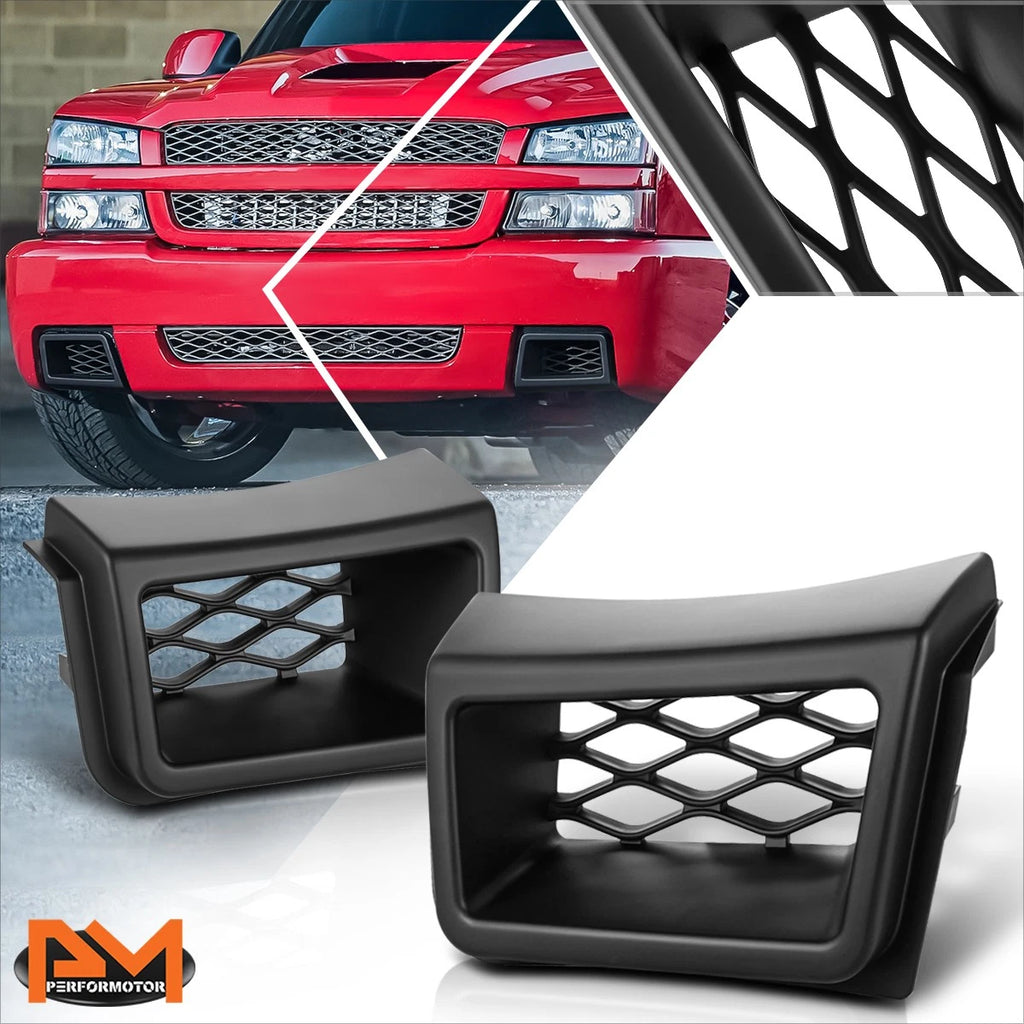 Set of 2 Front Bumper Air Ducts for Chevy Silverado 1500 SS (2003–2007)