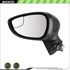 Driver Side Door Mirror for Ford Fiesta (2014–2016) Power, Signal, Blind Spot