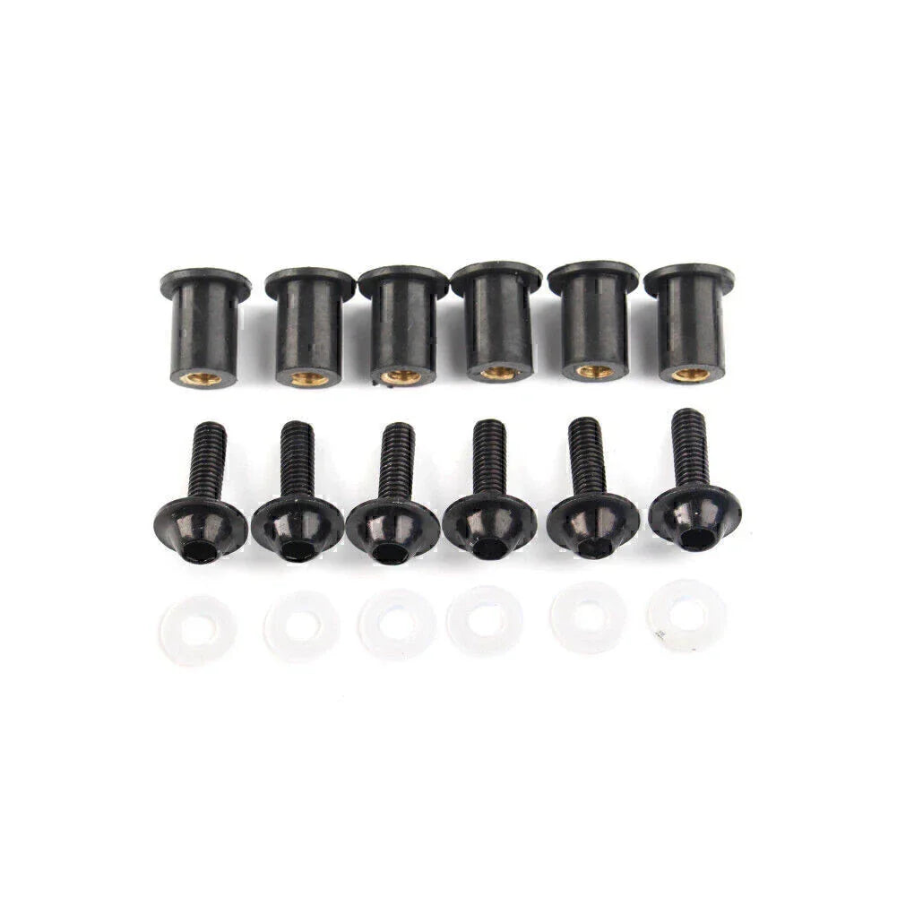 Windscreen Fixing Kit Black Bolts for Honda CBR250 300 650 900